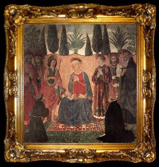 framed  BALDOVINETTI, Alessio Madonna and Child with Saints ghg, ta009-2